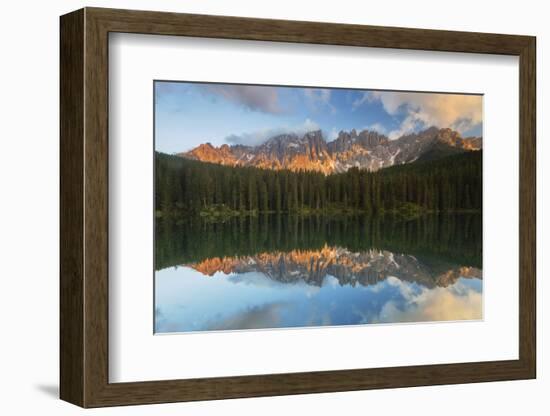 Carezza Lake, Dolomites, Bolzano, Trentino Alto Adige, Italy-ClickAlps-Framed Photographic Print