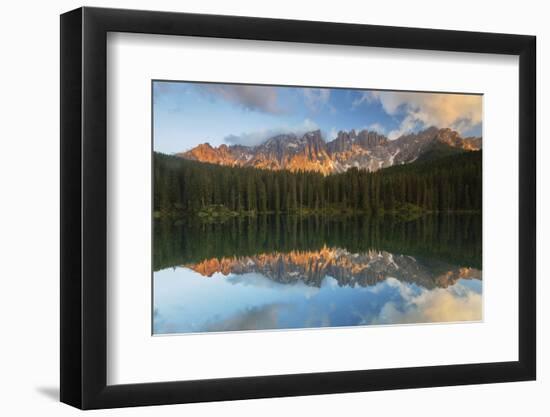Carezza Lake, Dolomites, Bolzano, Trentino Alto Adige, Italy-ClickAlps-Framed Photographic Print