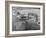 Cargo Boat Passing under Bridge-Charles Rotkin-Framed Photographic Print