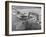 Cargo Boat Passing under Bridge-Charles Rotkin-Framed Photographic Print