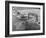 Cargo Boat Passing under Bridge-Charles Rotkin-Framed Photographic Print