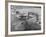 Cargo Boat Passing under Bridge-Charles Rotkin-Framed Photographic Print