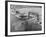 Cargo Boat Passing under Bridge-Charles Rotkin-Framed Photographic Print