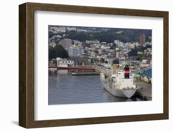 Cargo ship, Otaru Port, Hokkaido Prefecture, Japan, Asia-Richard Cummins-Framed Photographic Print