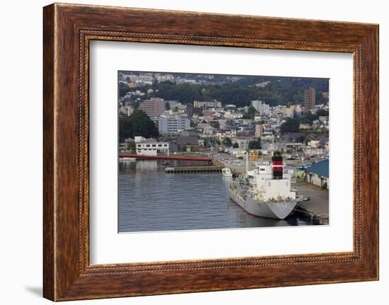Cargo ship, Otaru Port, Hokkaido Prefecture, Japan, Asia-Richard Cummins-Framed Photographic Print