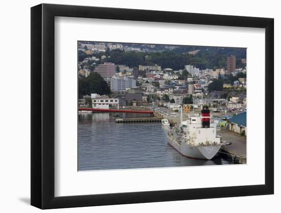 Cargo ship, Otaru Port, Hokkaido Prefecture, Japan, Asia-Richard Cummins-Framed Photographic Print