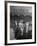 Carhops Busy with Orders at a Drive in Soda Fountain-Peter Stackpole-Framed Photographic Print