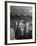 Carhops Busy with Orders at a Drive in Soda Fountain-Peter Stackpole-Framed Photographic Print