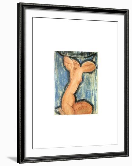 Cariatide, c.1913-14-Amedeo Modigliani-Framed Serigraph