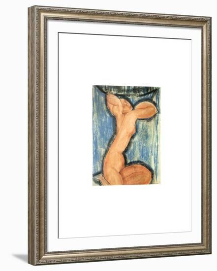 Cariatide, c.1913-14-Amedeo Modigliani-Framed Serigraph