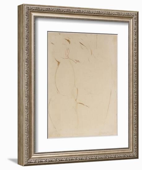 Cariatide-Amedeo Modigliani-Framed Giclee Print