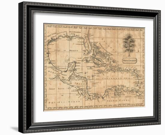 Caribbean, 1806-Andrew Arrowsmith-Framed Art Print