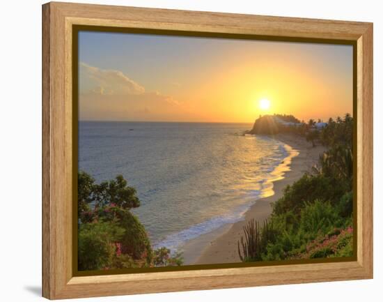 Caribbean, Antigua and Barbuda, Curtain Bluff Beach-Michele Falzone-Framed Premier Image Canvas