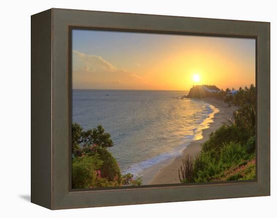 Caribbean, Antigua and Barbuda, Curtain Bluff Beach-Michele Falzone-Framed Premier Image Canvas