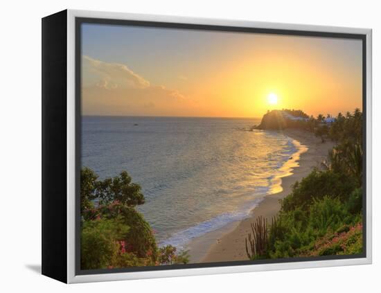 Caribbean, Antigua and Barbuda, Curtain Bluff Beach-Michele Falzone-Framed Premier Image Canvas