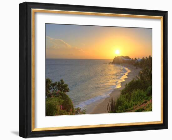 Caribbean, Antigua and Barbuda, Curtain Bluff Beach-Michele Falzone-Framed Photographic Print