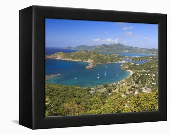 Caribbean, Antigua and Barbuda, English Harbour from Shirley's Heights-Michele Falzone-Framed Premier Image Canvas