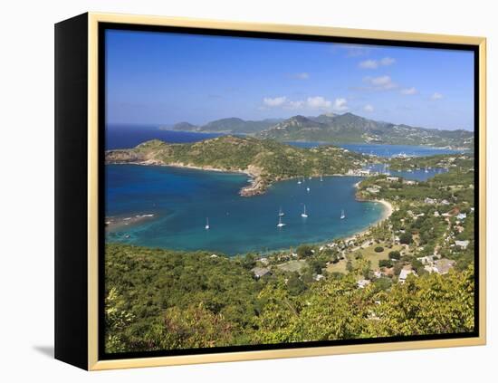 Caribbean, Antigua and Barbuda, English Harbour from Shirley's Heights-Michele Falzone-Framed Premier Image Canvas