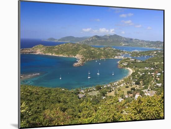 Caribbean, Antigua and Barbuda, English Harbour from Shirley's Heights-Michele Falzone-Mounted Photographic Print