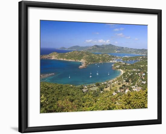 Caribbean, Antigua and Barbuda, English Harbour from Shirley's Heights-Michele Falzone-Framed Photographic Print