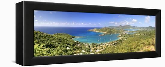 Caribbean, Antigua and Barbuda, English Harbour from Shirley's Heights-Michele Falzone-Framed Premier Image Canvas