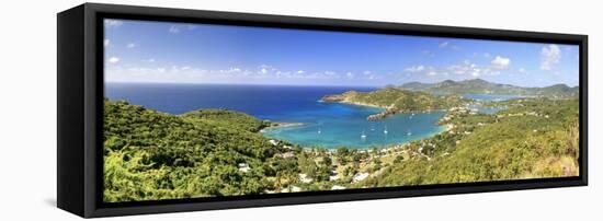 Caribbean, Antigua and Barbuda, English Harbour from Shirley's Heights-Michele Falzone-Framed Premier Image Canvas