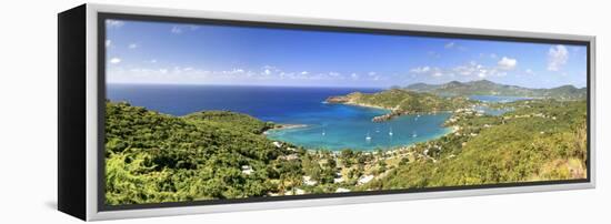 Caribbean, Antigua and Barbuda, English Harbour from Shirley's Heights-Michele Falzone-Framed Premier Image Canvas