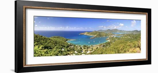 Caribbean, Antigua and Barbuda, English Harbour from Shirley's Heights-Michele Falzone-Framed Photographic Print