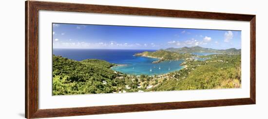 Caribbean, Antigua and Barbuda, English Harbour from Shirley's Heights-Michele Falzone-Framed Photographic Print