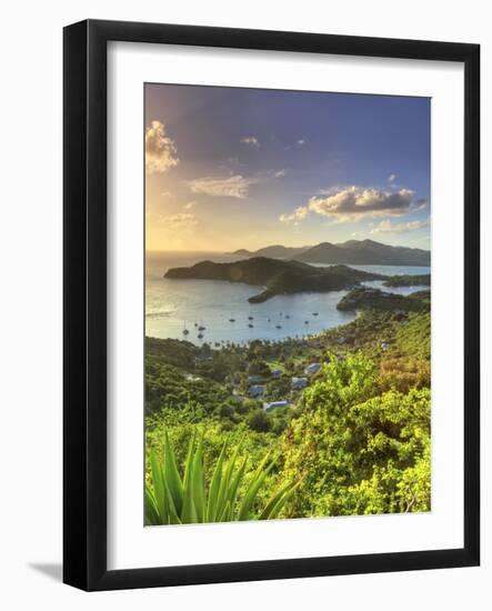 Caribbean, Antigua and Barbuda, English Harbour from Shirley's Heights-Michele Falzone-Framed Photographic Print