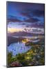 Caribbean, Antigua, English Harbour from Shirley Heights, Sunset-Alan Copson-Mounted Photographic Print