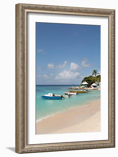 Caribbean Boats III-Karyn Millet-Framed Photo