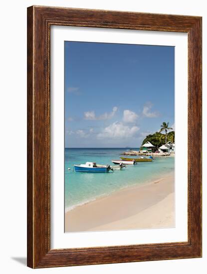 Caribbean Boats III-Karyn Millet-Framed Photo