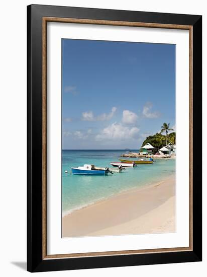 Caribbean Boats III-Karyn Millet-Framed Photo