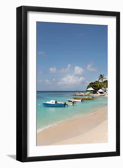 Caribbean Boats III-Karyn Millet-Framed Photo