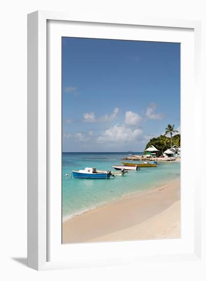 Caribbean Boats III-Karyn Millet-Framed Photo