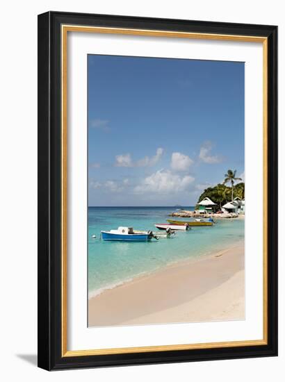 Caribbean Boats III-Karyn Millet-Framed Photo