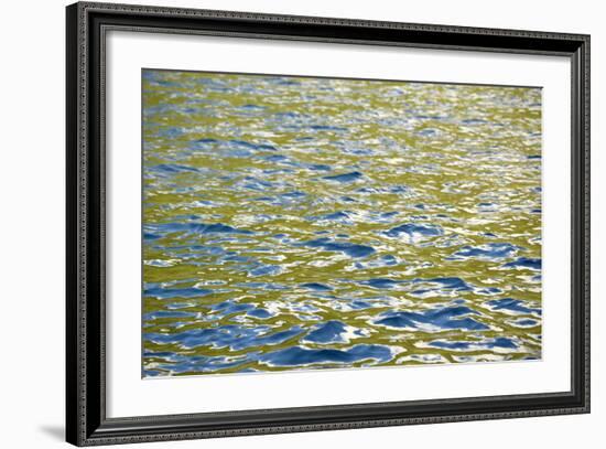 Caribbean, British Virgin Islands, Peter Island. Water Patterns-Kevin Oke-Framed Photographic Print