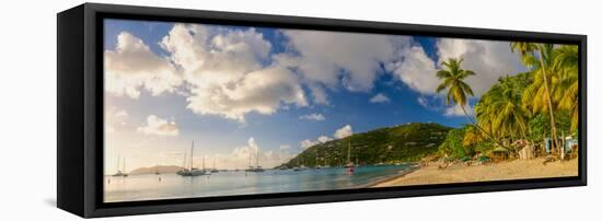 Caribbean, British Virgin Islands, Tortola, Cane Garden Bay, Cane Garden Bay Beach-Alan Copson-Framed Premier Image Canvas