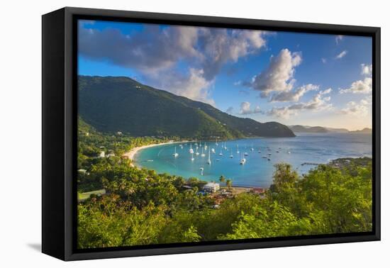 Caribbean, British Virgin Islands, Tortola, Cane Garden Bay-Alan Copson-Framed Premier Image Canvas