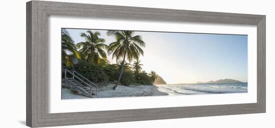 Caribbean, British Virgin Islands, Tortola, Long Bay, Long Bay Beach-Alan Copson-Framed Photographic Print