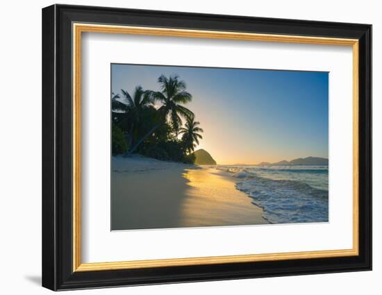 Caribbean, British Virgin Islands, Tortola, Long Bay, Long Bay Beach-Alan Copson-Framed Photographic Print