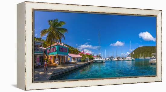 Caribbean, British Virgin Islands, Tortola, Sopers Hole-Alan Copson-Framed Premier Image Canvas