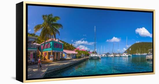 Caribbean, British Virgin Islands, Tortola, Sopers Hole-Alan Copson-Framed Premier Image Canvas