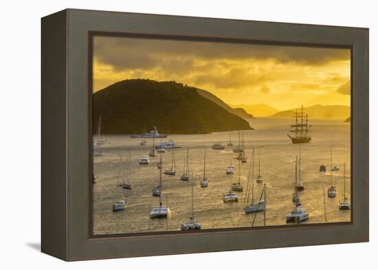 Caribbean, British Virgin Islands, Tortola, Sopers Hole-Alan Copson-Framed Premier Image Canvas