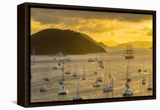 Caribbean, British Virgin Islands, Tortola, Sopers Hole-Alan Copson-Framed Premier Image Canvas