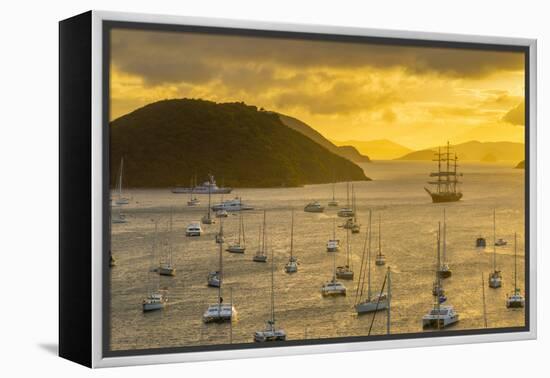 Caribbean, British Virgin Islands, Tortola, Sopers Hole-Alan Copson-Framed Premier Image Canvas