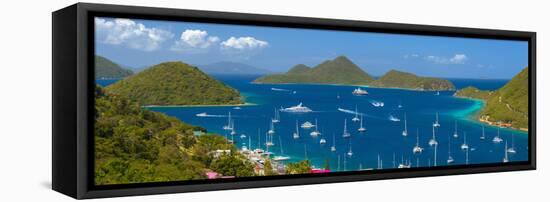 Caribbean, British Virgin Islands, Tortola, Sopers Hole-Alan Copson-Framed Premier Image Canvas