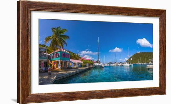 Caribbean, British Virgin Islands, Tortola, Sopers Hole-Alan Copson-Framed Photographic Print