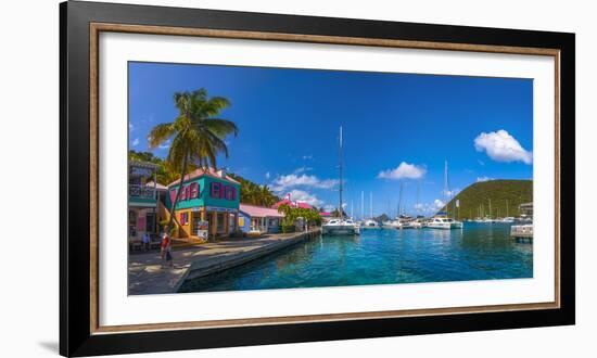 Caribbean, British Virgin Islands, Tortola, Sopers Hole-Alan Copson-Framed Photographic Print